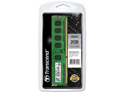 Transcend paměť 2GB DDR3 1333 U-DIMM (JetRam) 1Rx8 CL9