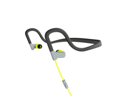 ENERGY Earphones Sport 2 Yellow, sportovní sluchátka s mikrofonem, 3,5mm jack, 93dB ± 3dB