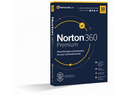 NORTON 360 PREMIUM 75GB CZ 1 uživatel pro 10 zařízení na 1rok_CZ box