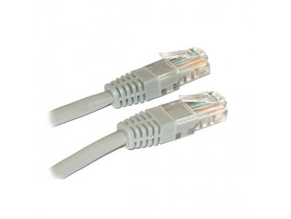 XtendLan Patch kabel Cat 6 UTP 1,5m - šedý
