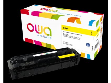 OWA Armor toner kompatibilní s Canon CRG-054H Y, 2300st, žlutá/yellow