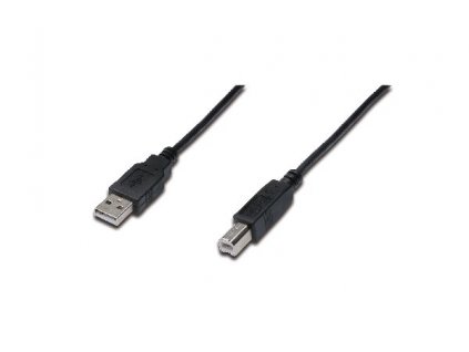 Digitus Připojovací kabel USB 2.0, typ A - B M / M, 3,0 m, černý