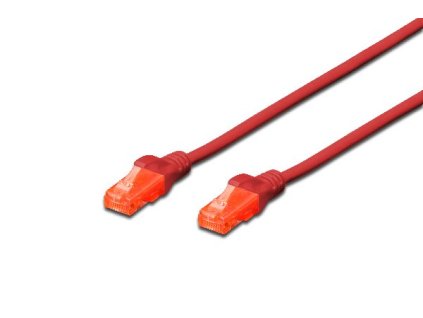 Digitus CAT 6 U-UTP patch cable, Cu, LSZH AWG 26/7, length 0.25 m, color red