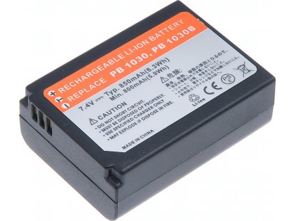 Baterie T6 power Samsung BP1030, 850mAh, černá
