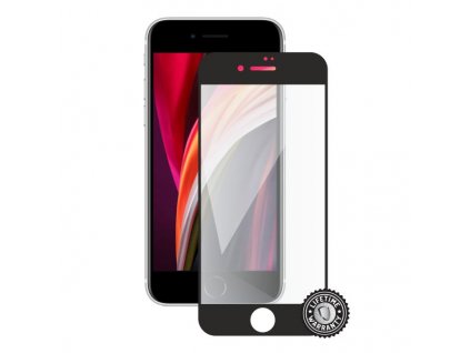 Screenshield APPLE iPhone SE 2020/2022 Tempered Glass protection (full COVER black)