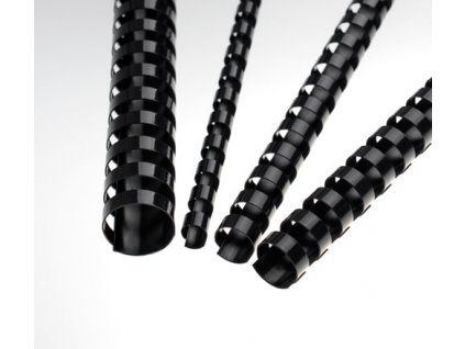 FELLOWES Plastové hřbety 8 mm, černé, LAMRE21DR08N