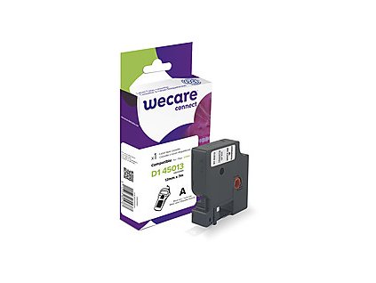 WECARE ARMOR páska kompatibilní s DYMO S0720530,White/Transparent, 12mm*7m