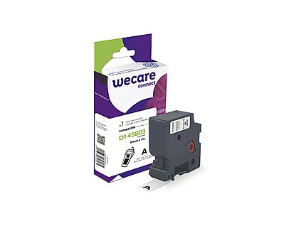 WECARE ARMOR páska kompatibilní s DYMO S0720830,Black/White,19mm*7m