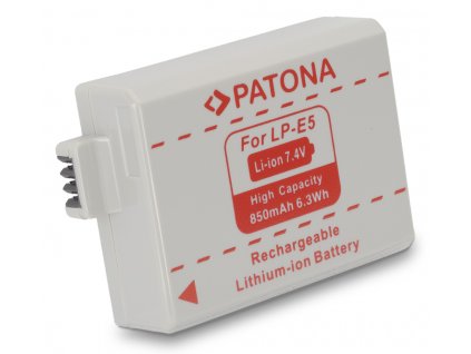 PATONA baterie pro foto Canon LP-E5 850mAh