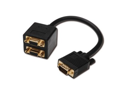 Digitus VGA Rozbočovací kabel, D-Sub15 - 2x D-Sub15