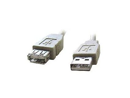 C-TECH Kabel USB A-A 1,8m 2.0 prodlužovací, černý