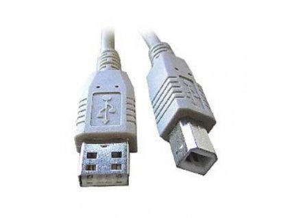 C-TECH Kabel USB A-B 3m 2.0, černý