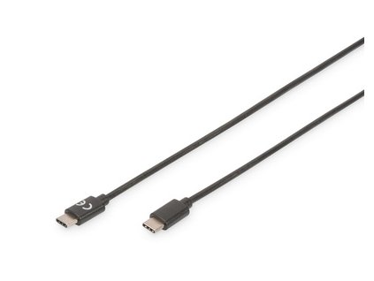 Digitus Připojovací kabel USB C na C 1,0 m, 3A, 480 MB, verze 2.0, bl