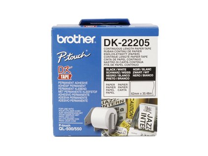 Brother 38mm x 30.48m, bílá, DK22225