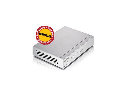 Zyxel GS-105B, 5-port 10/100/1000Mbps Gigabit Ethernet switch, desktop