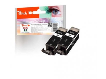 Peach Canon PGI-525*2 TwinPack, black, 2x19 ml