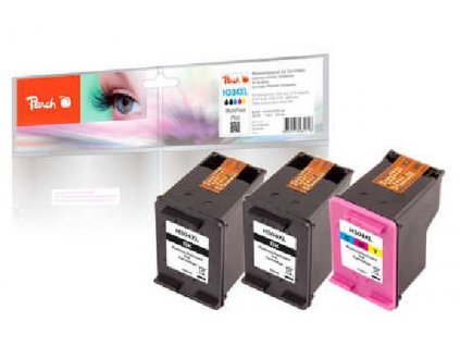 Peach HP Inkoustová náplň PI300-809, No. 304XL, MultiPack Plus, 2x11, 1x13 ml kompatibilní CMYK