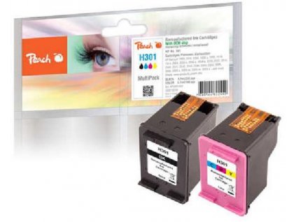 Peach HP PI300-562, No. 301, MultiPack, 1x5,7, 1x6,7 ml kompatibilní černá/CMY