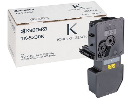 Kyocera toner TK-5230K, pro M5521cdn/cdw, P5021cdn/cdw, černý, 2600 stran