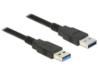 Delock Kabel USB 3.0 Typ-A samec > USB 3.0 Typ-A samec 1,0 m černý