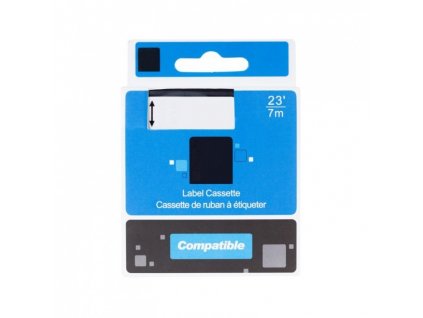 PRINTLINE kompatibilní páska s DYMO, 45016 S0720560, 12mm,7m, černý tisk/modrý podklad, D1