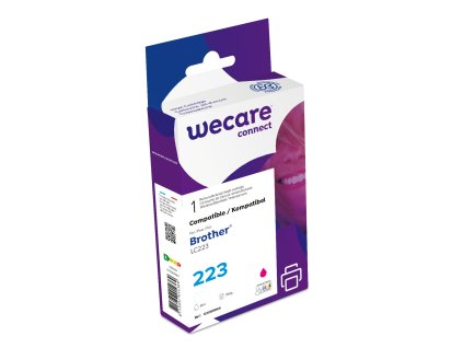 WECARE ARMOR ink kompatibilní s BROTHER LC-223M, červená/magenta