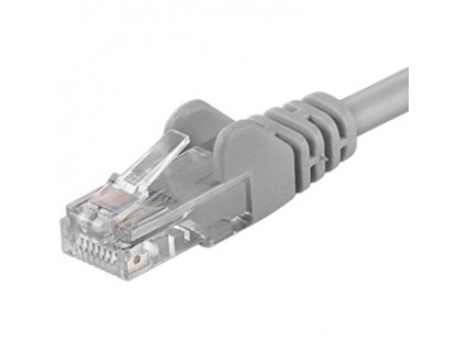 PremiumCord Patch kabel UTP RJ45-RJ45 CAT6 2m šedá