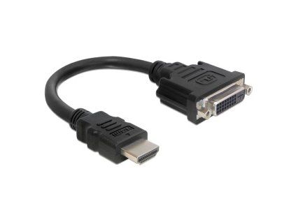 Delock adaptér HDMI samec > DVI 24+1 samice, 20 cm