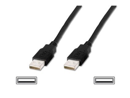 Digitus USB kabel A/samec na A/samec, černý, Měď, 5m