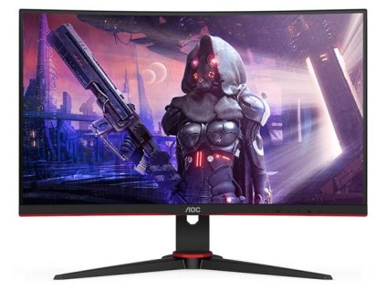 AOC LCD herní C24G2AE 23,8" zakřivený VA/1920x1080@165Hz/1ms/250cd/3000:1/80M:1/VGA/2xHDMI/DP/Repro/VESA