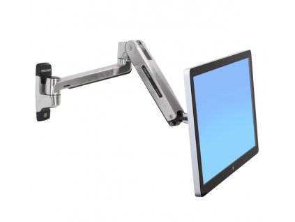 ERGOTRON LX HD Sit-Stand Wall Mount LCD Arm, Polished, velmi flexibilní rameno na zeď až 49"