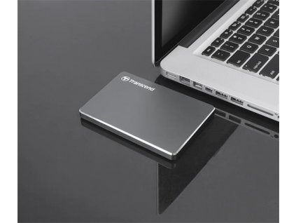 TRANSCEND 1TB StoreJet 25C3N, 2.5", USB 3.0 (3.1 Gen 1) Stylový externí hard disk, ultra-tenký, ocelově šedý