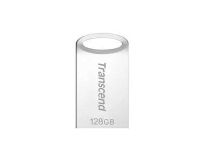 Transcend 128GB JetFlash 710S, USB 3.1 Gen 1 flash disk, malé rozměry, stříbrný kov