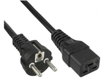 PremiumCord Kabel síťový k počítači 230V 16A 1,5m IEC 320 C19 konektor