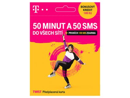 T-Mobile SIM Twist 50 MINUT A 50 SMS