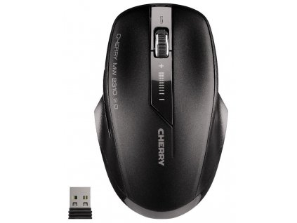 CHERRY myš MW 2310 2.0, USB, bezdrátová, energy-saving, mini USB receiver, černá