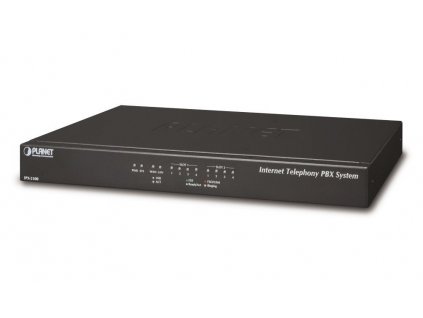 Planet IPX-2100, IP PBX, SIP Proxy, 2x slot pro moduly, IVR, 100/30 uživatelů, DID, BLF, FAX, Skype-SIP, VPN, CZ