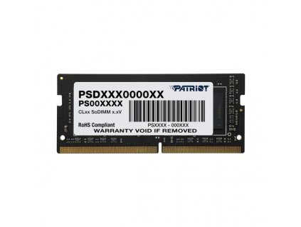 PATRIOT Signature 16GB DDR4 2666MT/s / SO-DIMM / CL19 / 1,2V