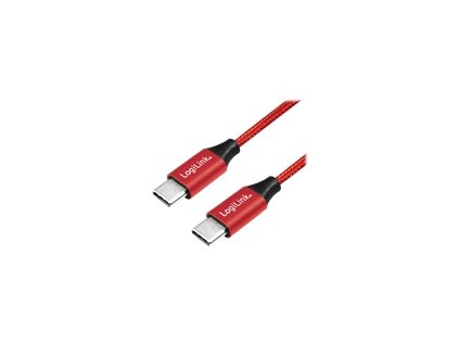 LOGILINK CU0156 LOGILINK - USB 2.0 cable, USB-C to USB-C, red, 1m
