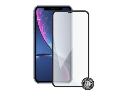 Screenshield APPLE iPhone Xr Tempered Glass protection (full COVER black)