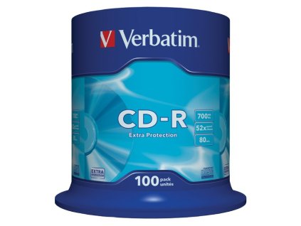 VERBATIM CD-R80 700MB/ 52x/ Extra Protection/ 100pack/ spindle