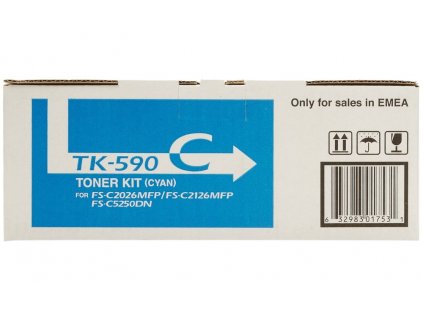 Kyocera toner TK-590C/ FS-C2026MFP/ C2126MFP/ 5 000 stran/ azurový