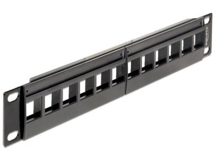 Delock 10" Keystone Patch Panel 12 Portů