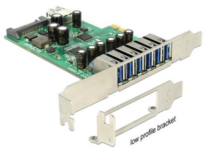 Delock PCI Express Karta > 6 x externí + 1 x interní USB 3.0