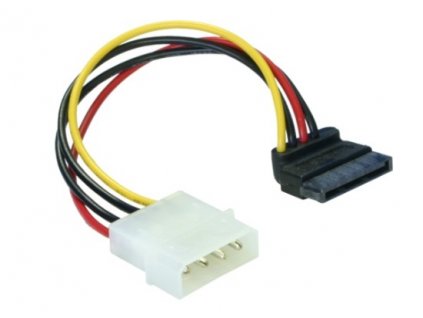 DeLock 60101 napájecí kabel SATA HDD -> 4pin male, pravoúhlý