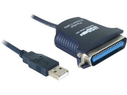 DeLock Konvertor USB->Centronics (IEEE-1284), kabel 0,8 m