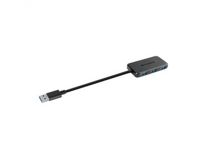 Transcend HUB2, USB 3.1 Gen 1 Hub 4-port, černý