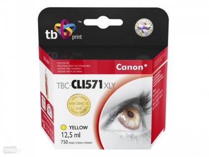 TB Canon Ink. kazeta kompat. s CLI-571XL YE Yellow