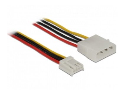 Power Molex 4 Pin Stecker > Floppy 4 Pin Buchse 40 cm Delock