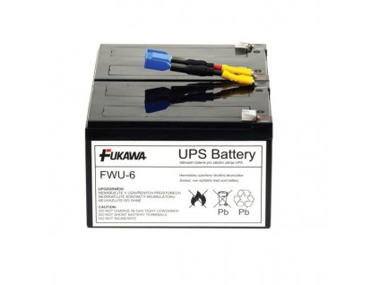 FUKAWA olověná baterie FWU6 do UPS APC/ náhradní baterie za RBC6/ 24V/ 12Ah/ životnost 5 let